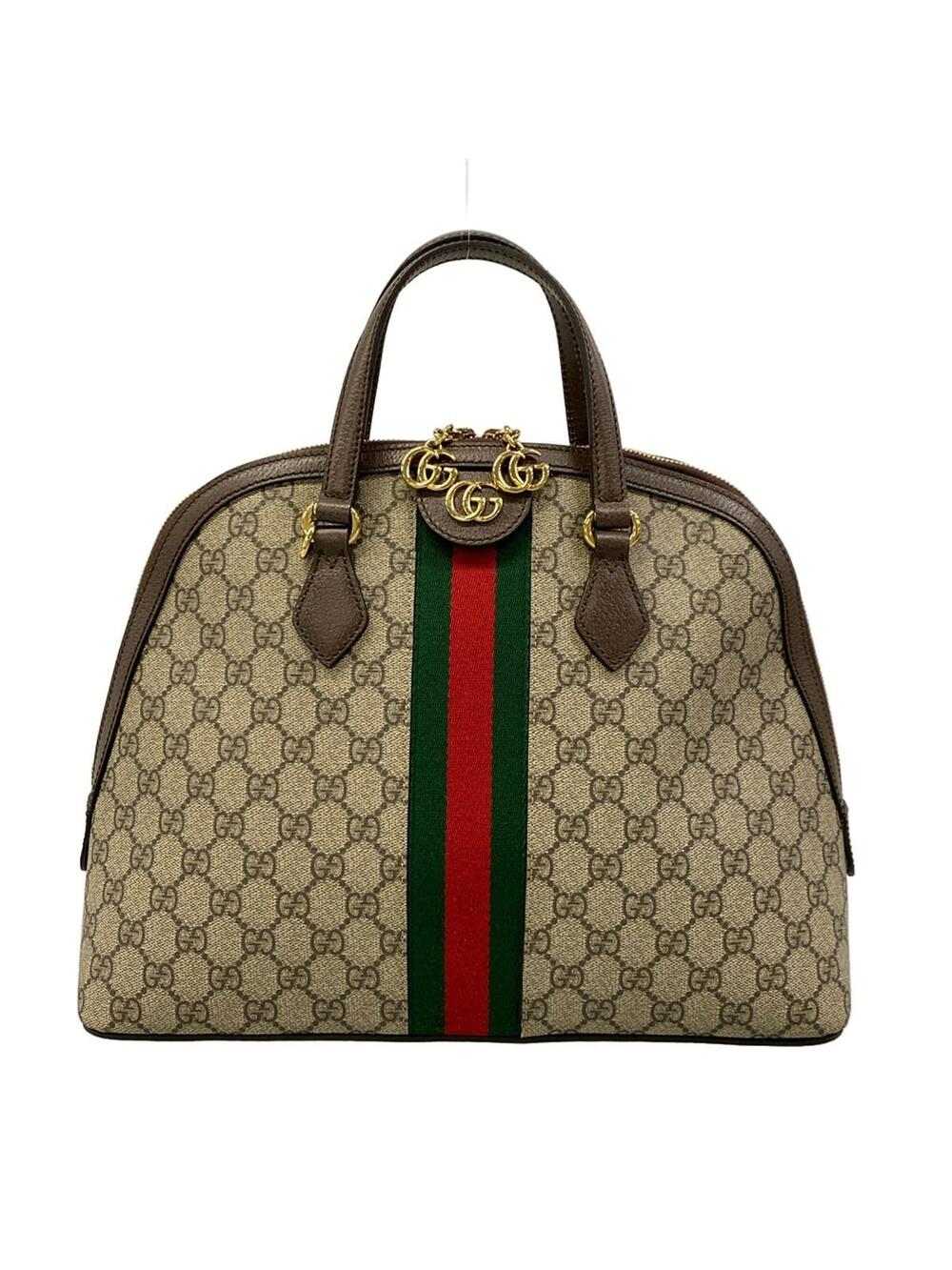 Gucci Gg Supreme Gray Beige Dark Brown #368653G12B